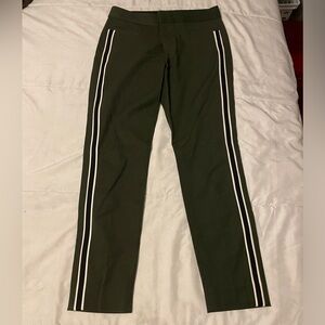 Banana Republic Olive Joggers with White Stripes
